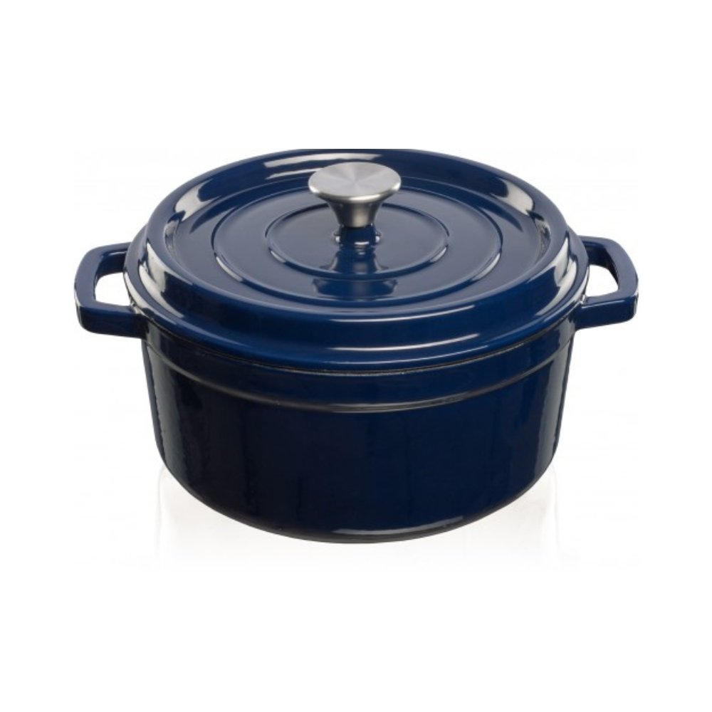 3.5-4.7-Blue Casseruola in ghisa 4,7 Lt. Blu Grand Feu - immagine 1