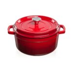 Casseruola in ghisa smaltata 3,5 Lt. Rossa Grand Feu